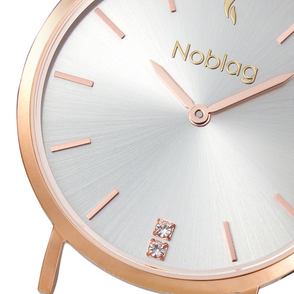 Noblag Women\'s Watches White Leather 36mm